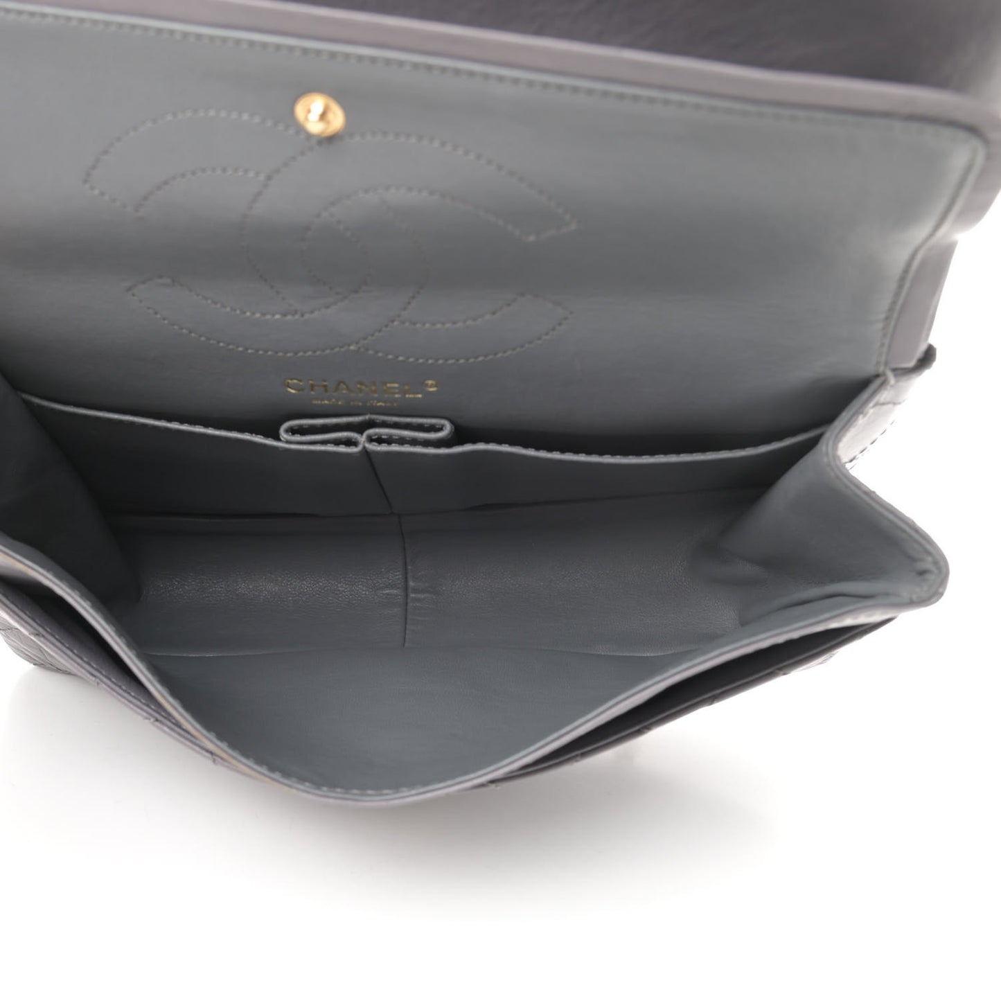 Aged Calfskin Quilted 2.55 Reissue 226 Flap Grey