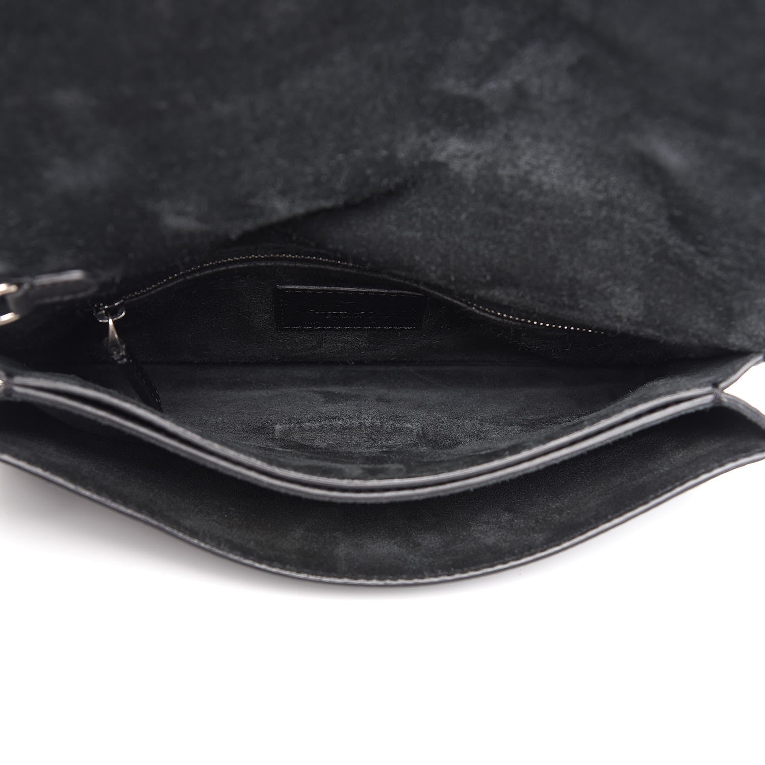 Valentino Garavani Pebbled Calfskin Rockstud Rolling Wristlet Clutch Black 5 of 8