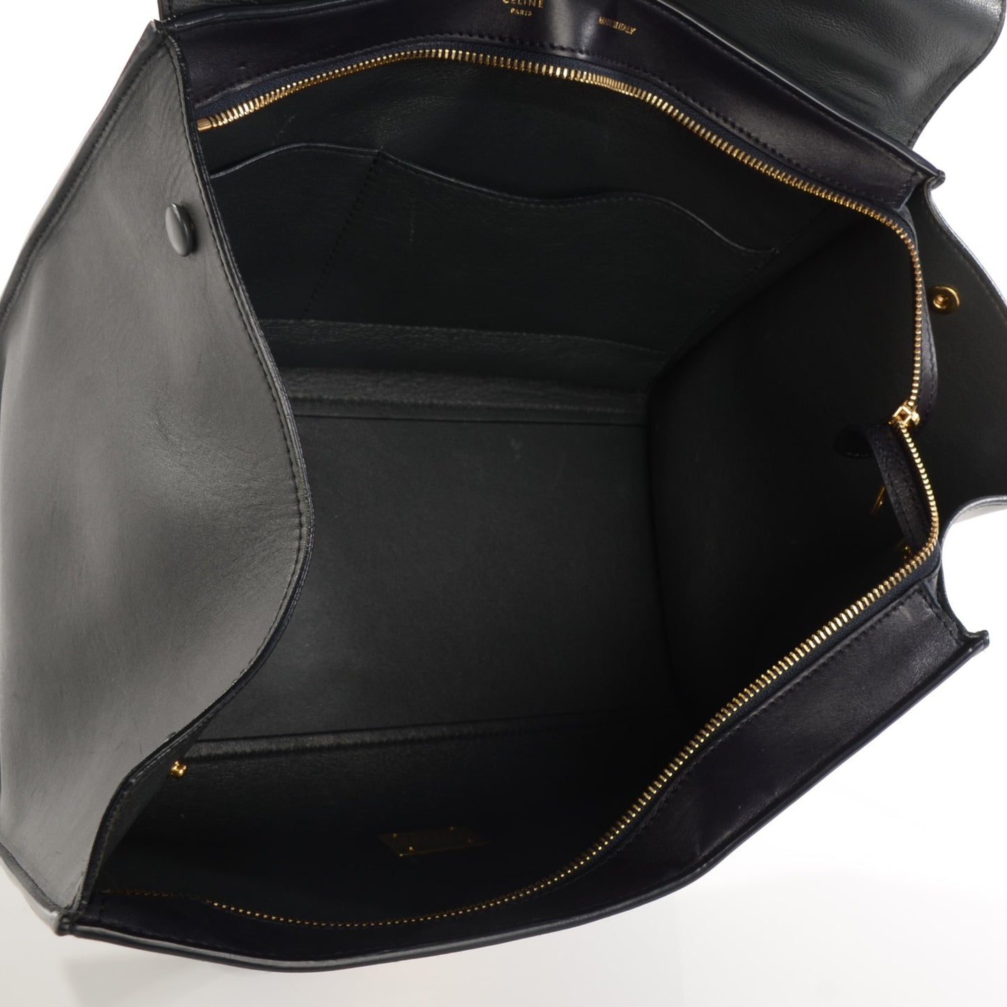 Smooth Calfskin Medium Tri-Color Trapeze Anthracite