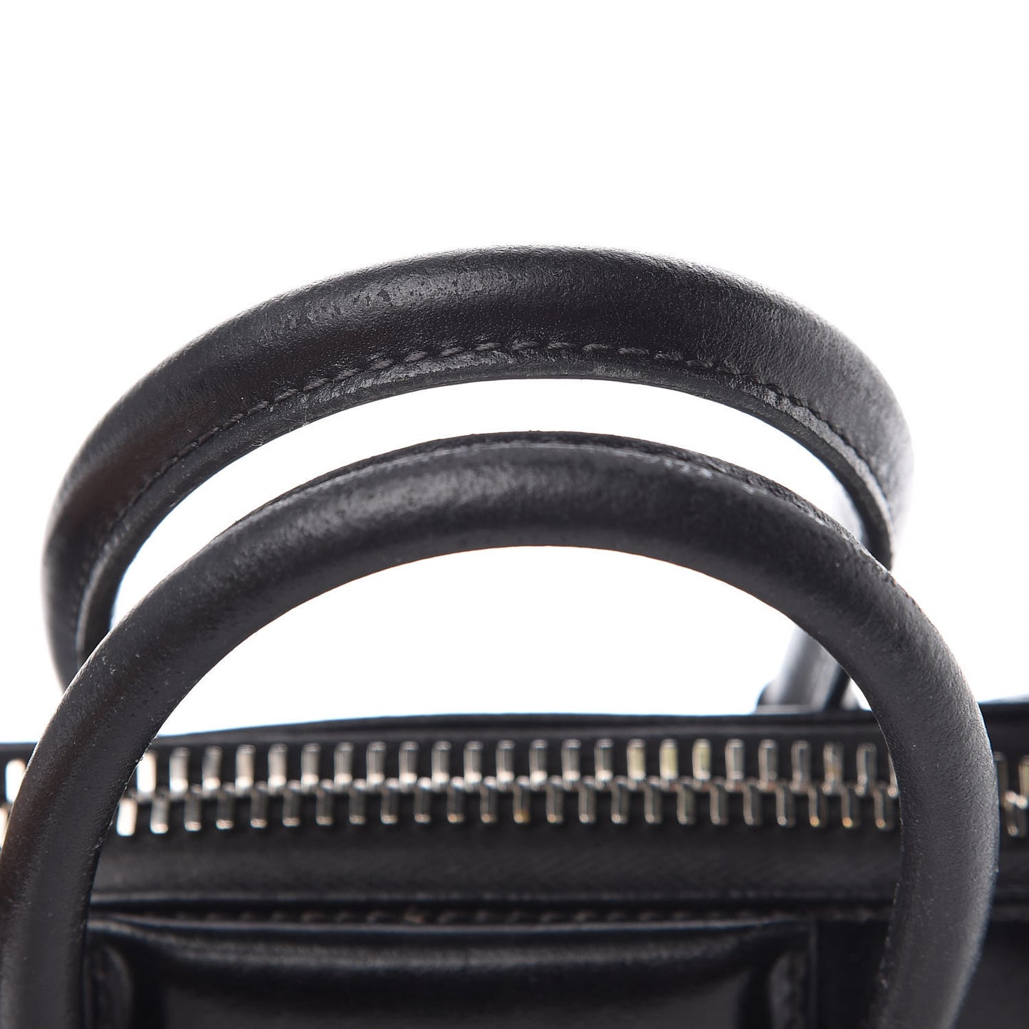 Shiny Lord Calfskin Mini Antigona Black