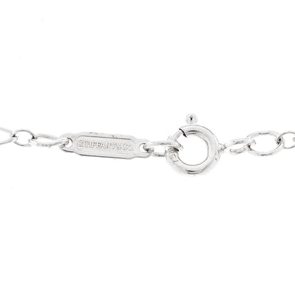 Tiffany Platinum 18K White Gold Diamond 1.17ctw Petals Key Pendant Necklace 5 of 5