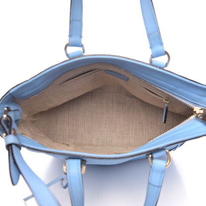 Gucci Microguccissima Small Bree Tote Mineral Blue 5 of 11