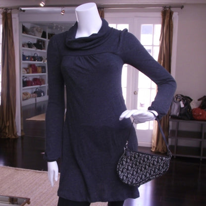 Christian Dior Monogram Mini Saddle Pochette Navy 2 of 9