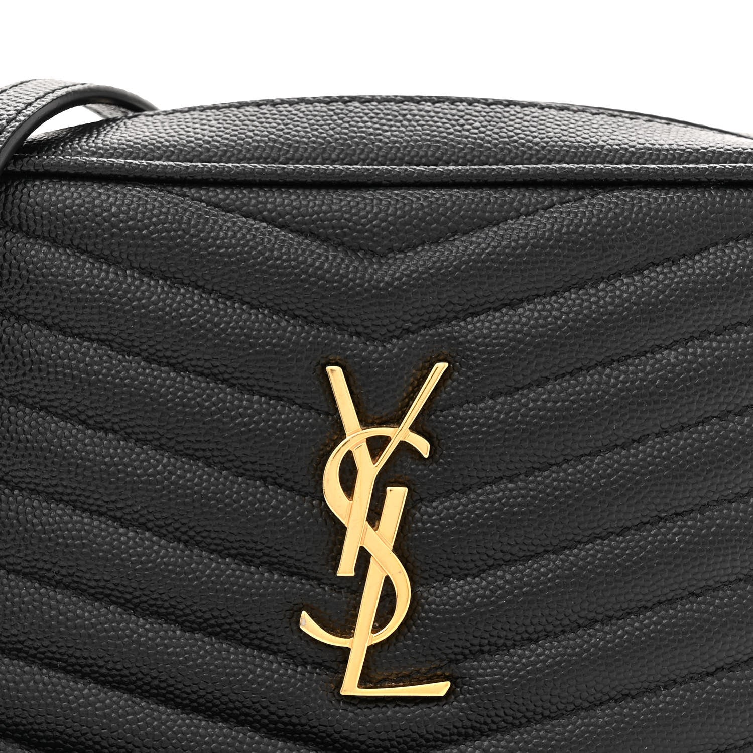 Saint Laurent Grain De Poudre Matelasse Monogram Mini Lou Camera Bag Black 8 of 12