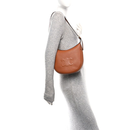 Celine Supple Calfskin Small Triomphe Heloise Shoulder Bag Tan 2 of 10