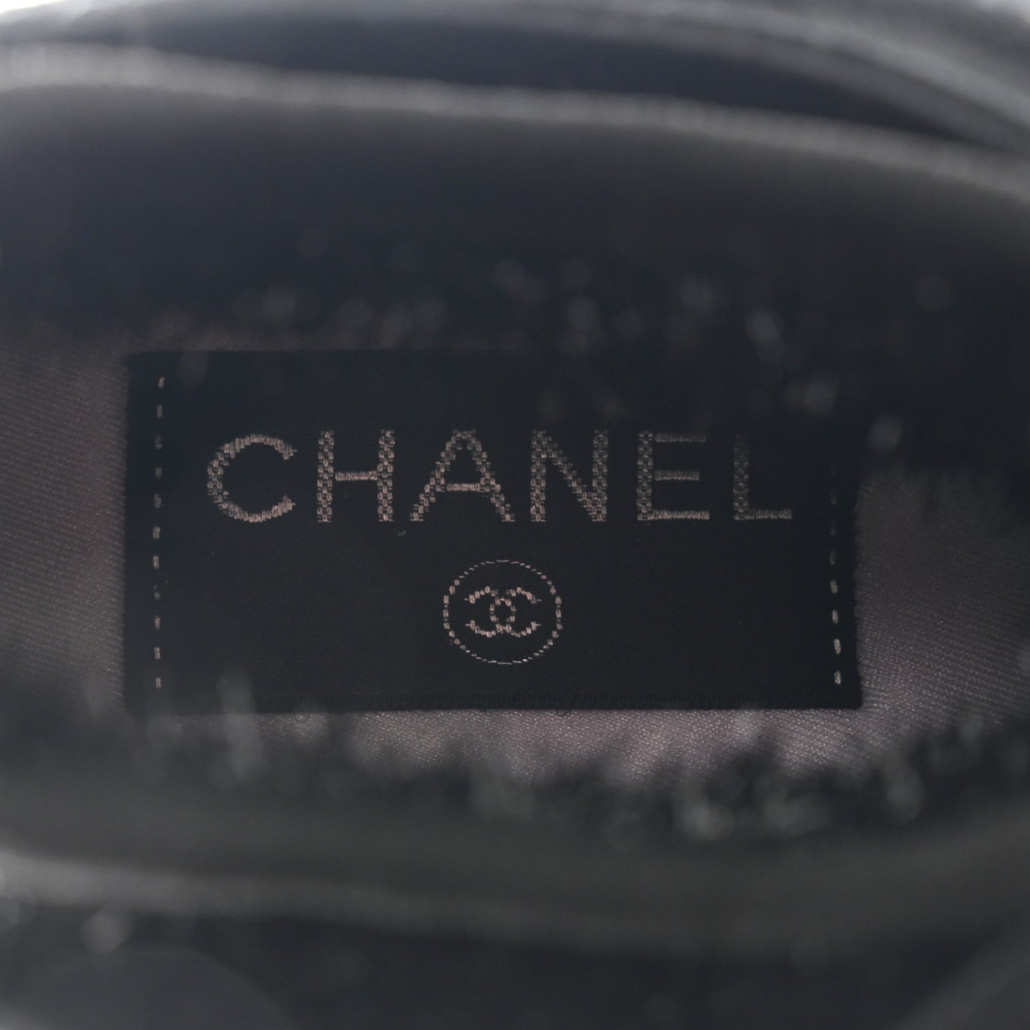 Chanel Stretched Fabric Velvet CC Womens Sneakers Black 6 of 7