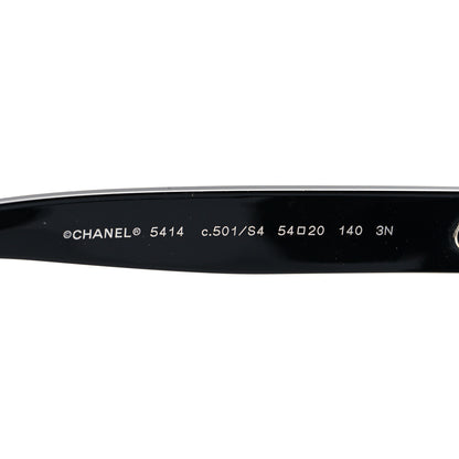 Chanel Acetate CC Butterfly Sunglasses 5414-A Black 6 of 9