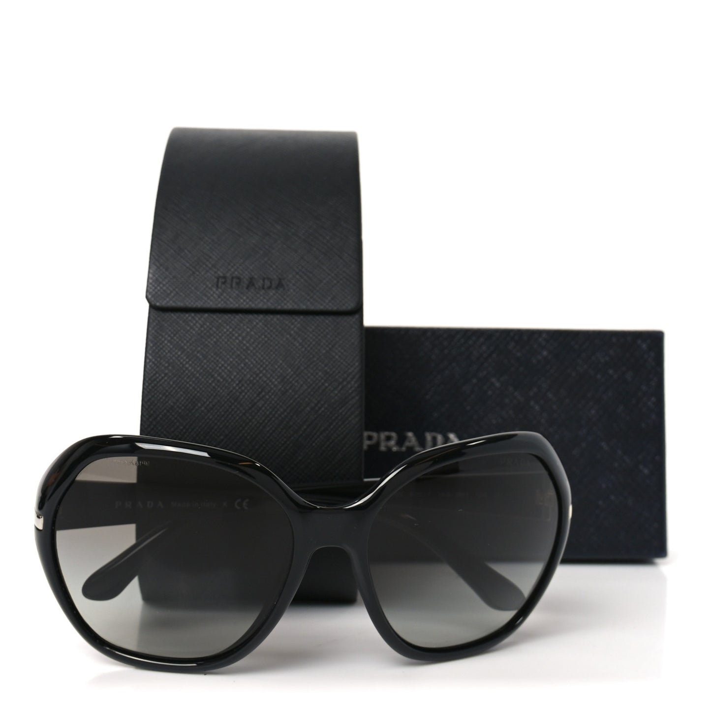 Acetate Heritage Round Sunglasses SPR14N Black