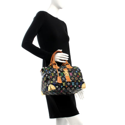 Louis Vuitton Monogram Multicolor Speedy 30 Black 2 of 7