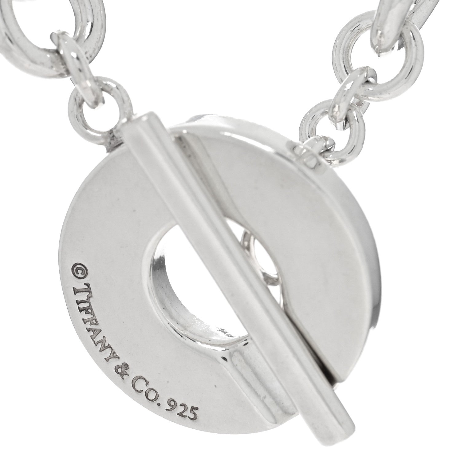 Tiffany Sterling Silver 1837 Toggle Necklace 7 of 8