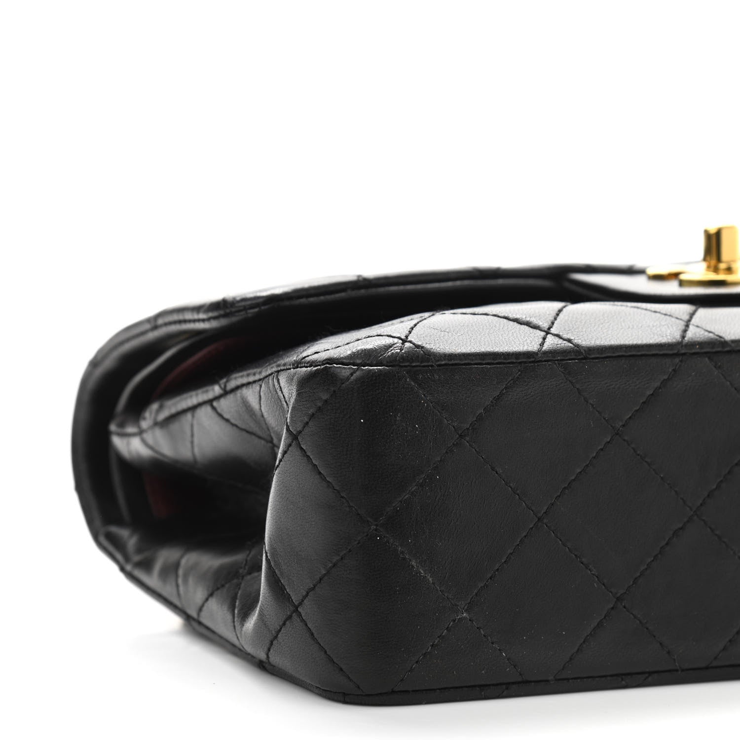 Chanel Lambskin Quilted Small Double Flap Black 10 of 14