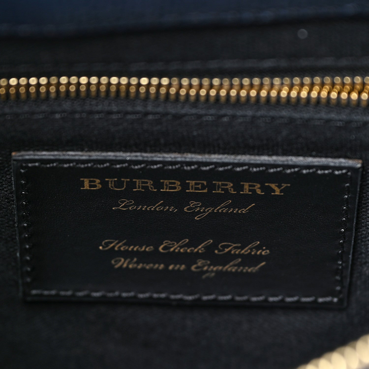 Burberry Derby Calfskin House Check Medium Camberley Ink Blue 7 of 20