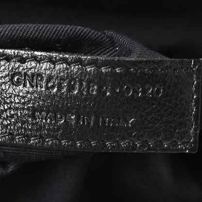 Saint Laurent Crinkled Calfskin Matelasse Monogram Medium Niki Chain Satchel Black 7 of 10