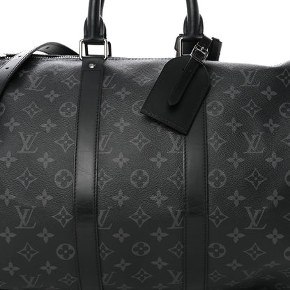 Louis Vuitton Monogram Eclipse Keepall Bandouliere 45 8 of 11