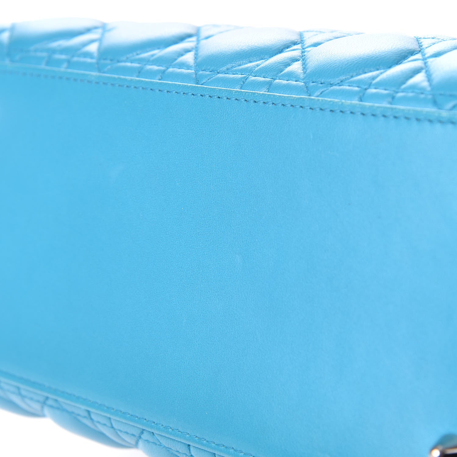 Christian Dior Lambskin Cannage Medium Lady Dior Blue 11 of 17