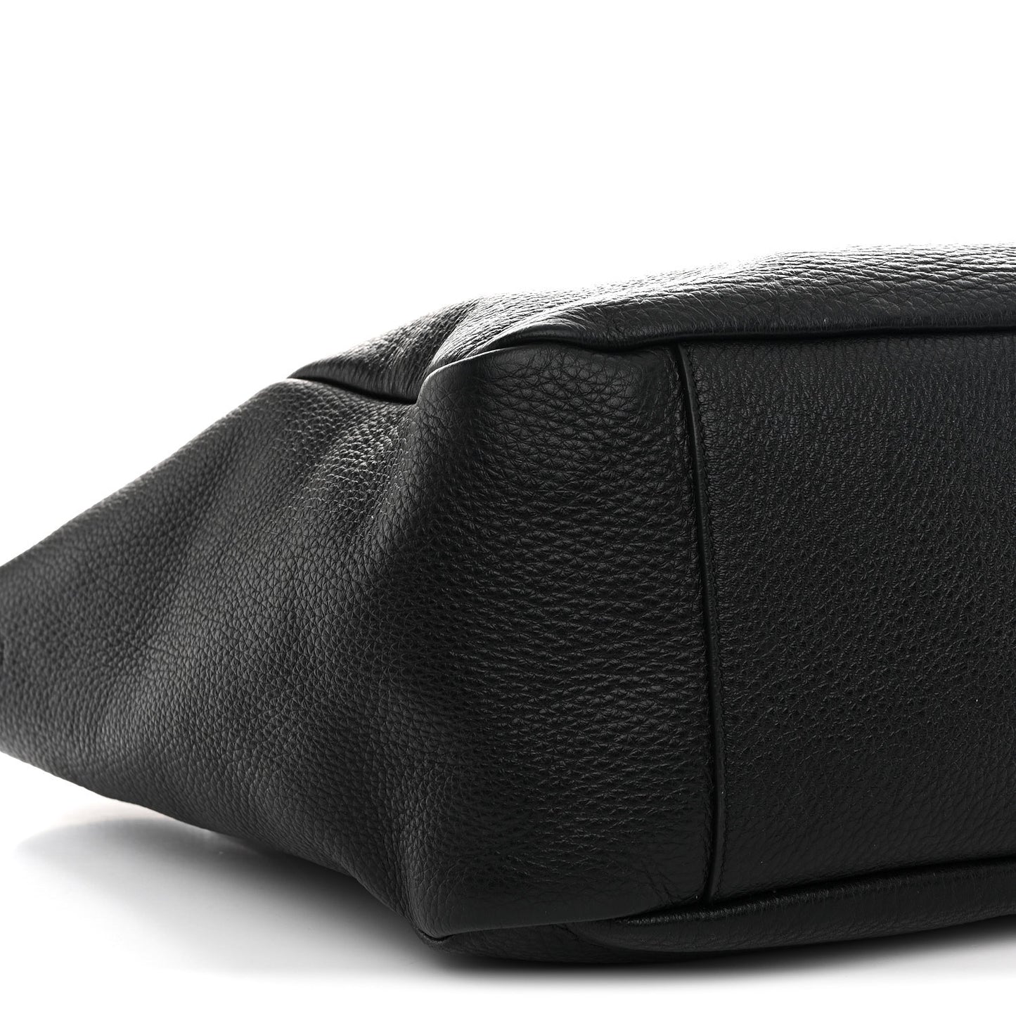 Grained Deerskin Bea Tote Black