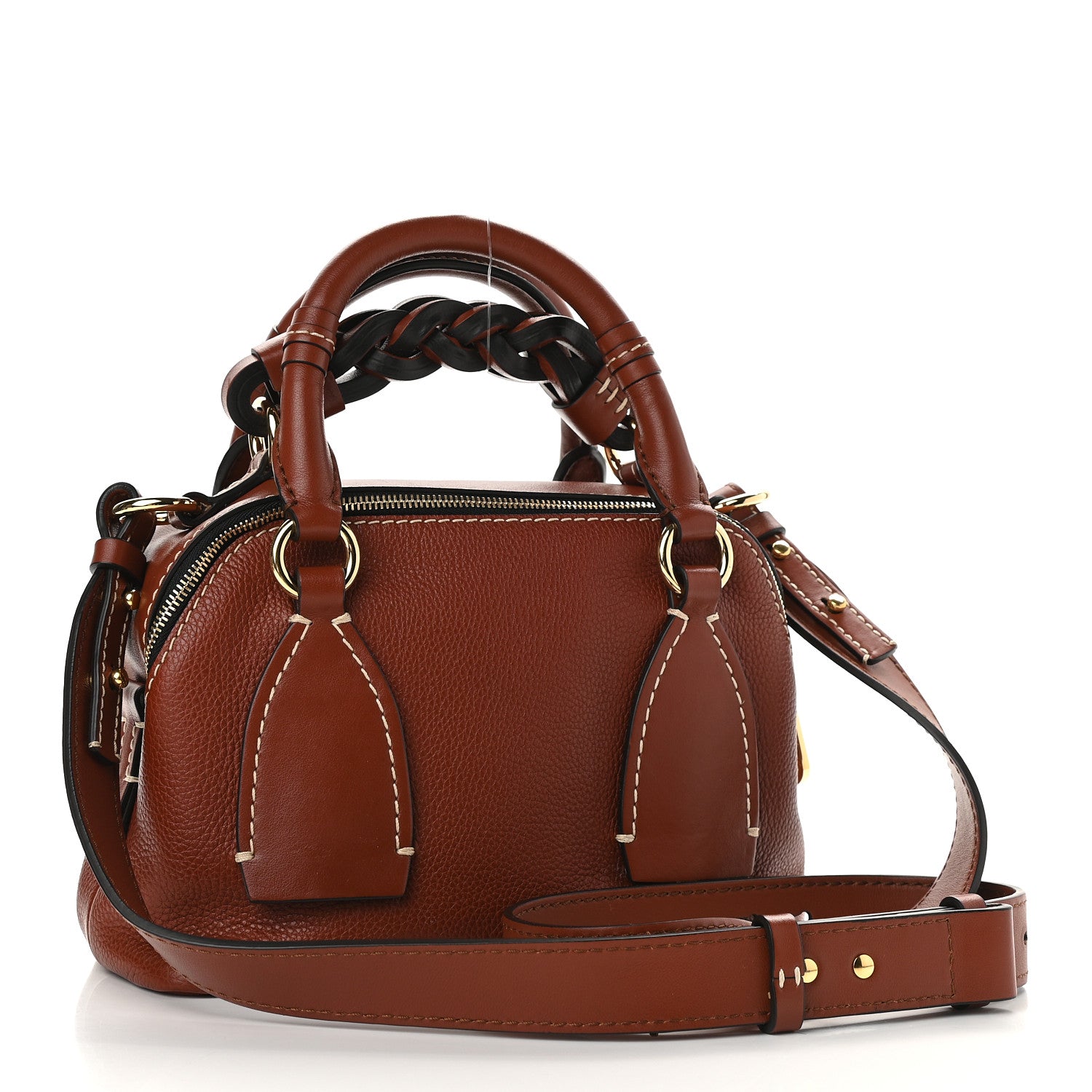 Chloe Calfskin Small Daria Sepia Brown 3 of 9