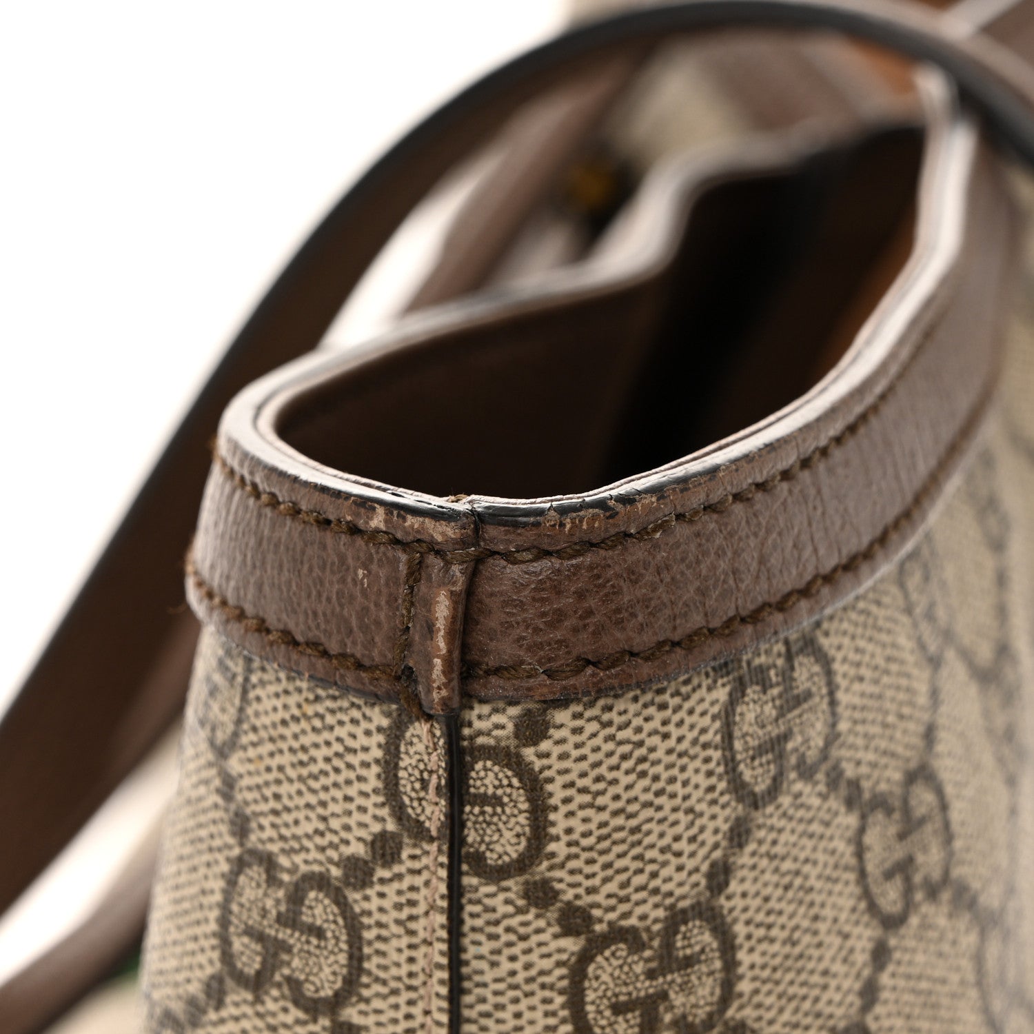 Gucci GG Supreme Monogram Medium Ophidia Shopping Tote Brown 13 of 14