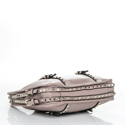 Valentino Garavani Vitello Rockstud Shopper Tote Poudre 4 of 9