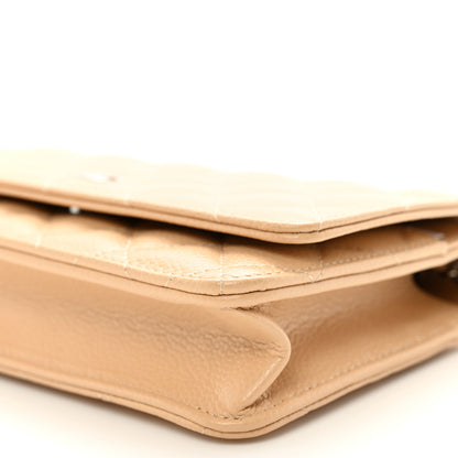 Chanel Caviar Quilted Wallet on Chain WOC Beige 11 of 11