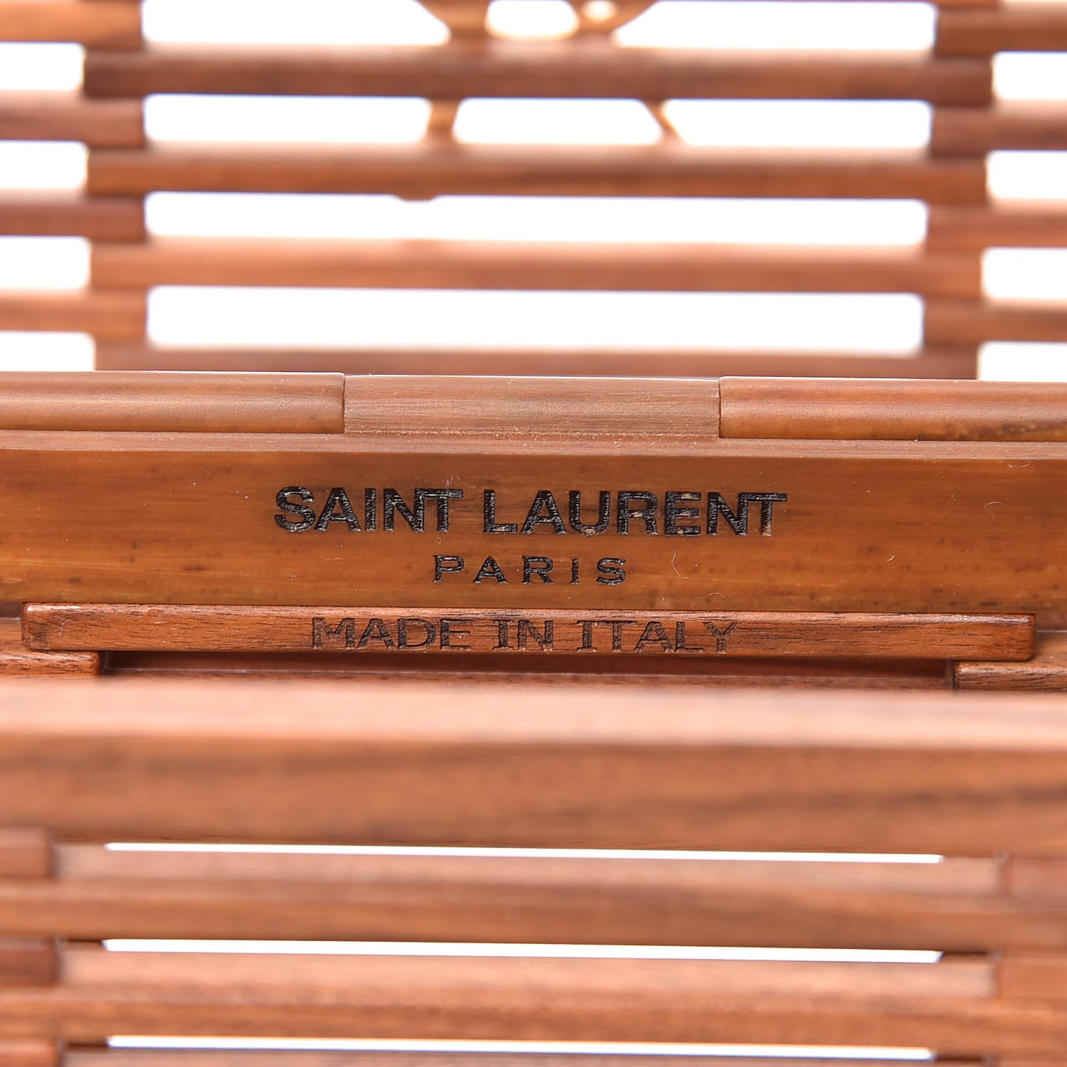 Saint Laurent Wood Small Monogram Kate Box Bag Brown 6 of 15
