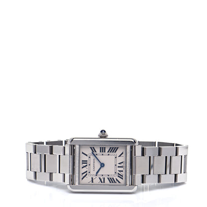 Cartier Stainless Steel 24mm Tank Solo Quartz Watch 2 of 6