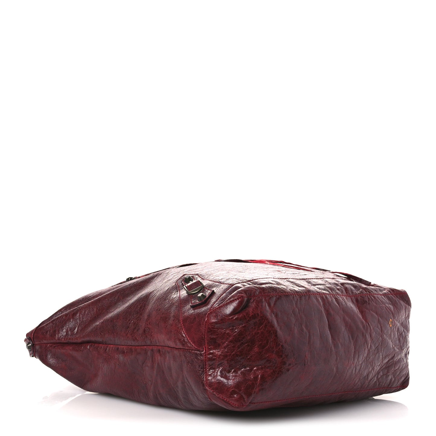 Agneau Classic Hardware Day Hobo Rouge Grenat
