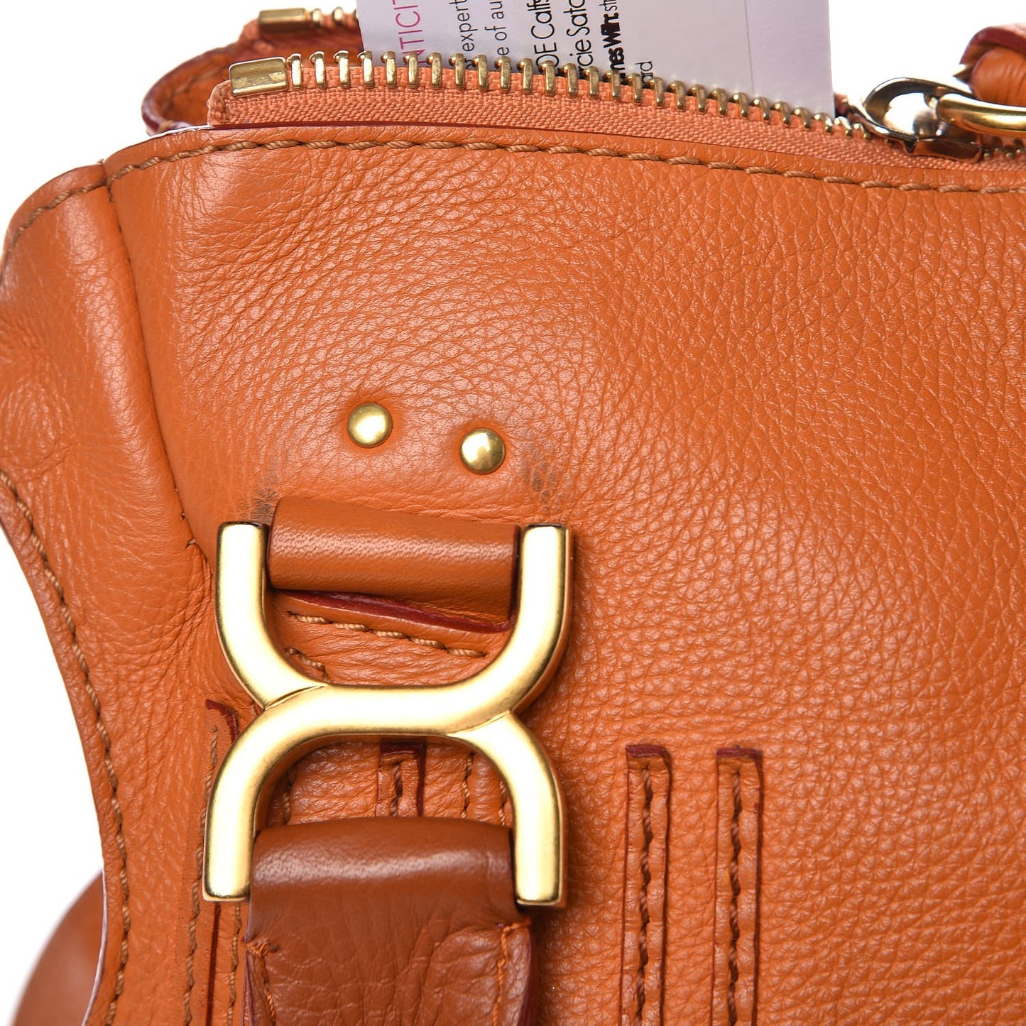 Calfskin Small Marcie Satchel Maple Leaf
