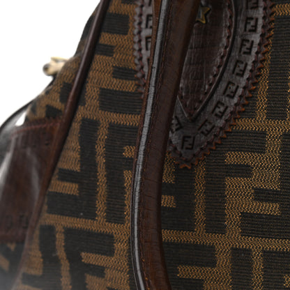 Fendi Zucca Snakeskin Squirrel Small Bag De Jour Tobacco 7 of 9