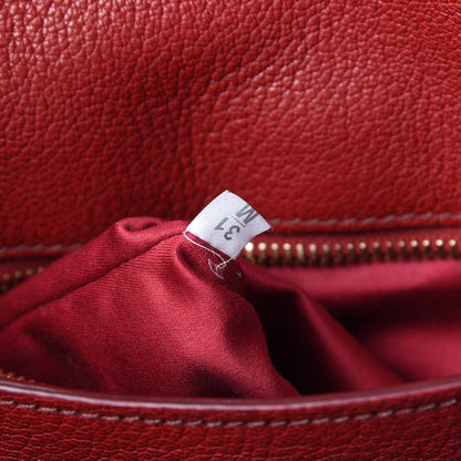 Miu Miu Goatskin Madras Crossbody Bag Mandarino Rubino 7 of 18
