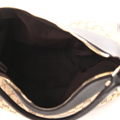 Gucci Monogram Large D Gold Hobo Dark Brown 5 of 10