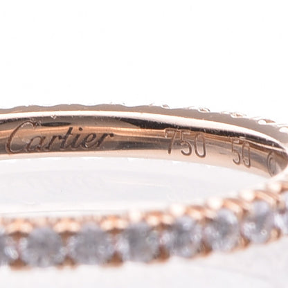 Cartier 18K Pink Gold Diamond 2mm Étincelle de Wedding Band Ring 50 5.25 5 of 6