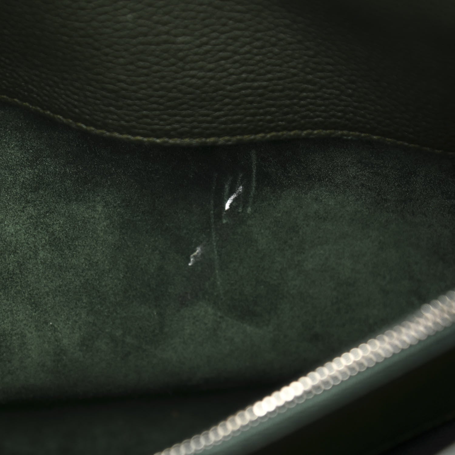 Saint Laurent Grained Calfskin Small Supple Sac De Jour Dark Vert 6 of 9