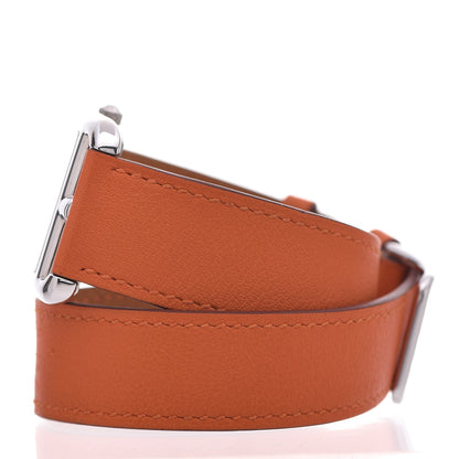 Hermes Stainless Steel Swift 29mm Cape Cod Double Tour Quartz Watch Orange 4 of 12