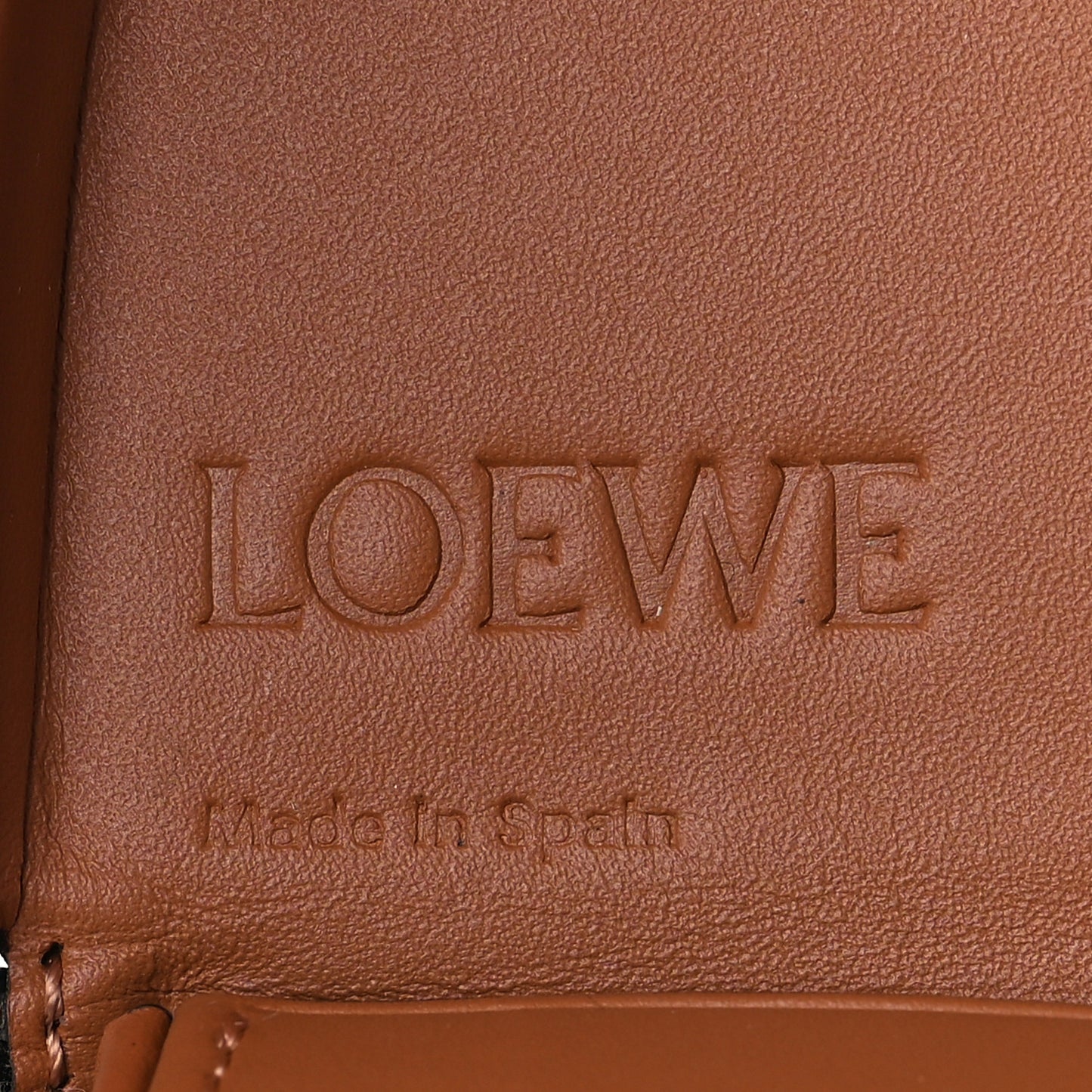 Soft Calfskin Mini Heel Pouch Tan
