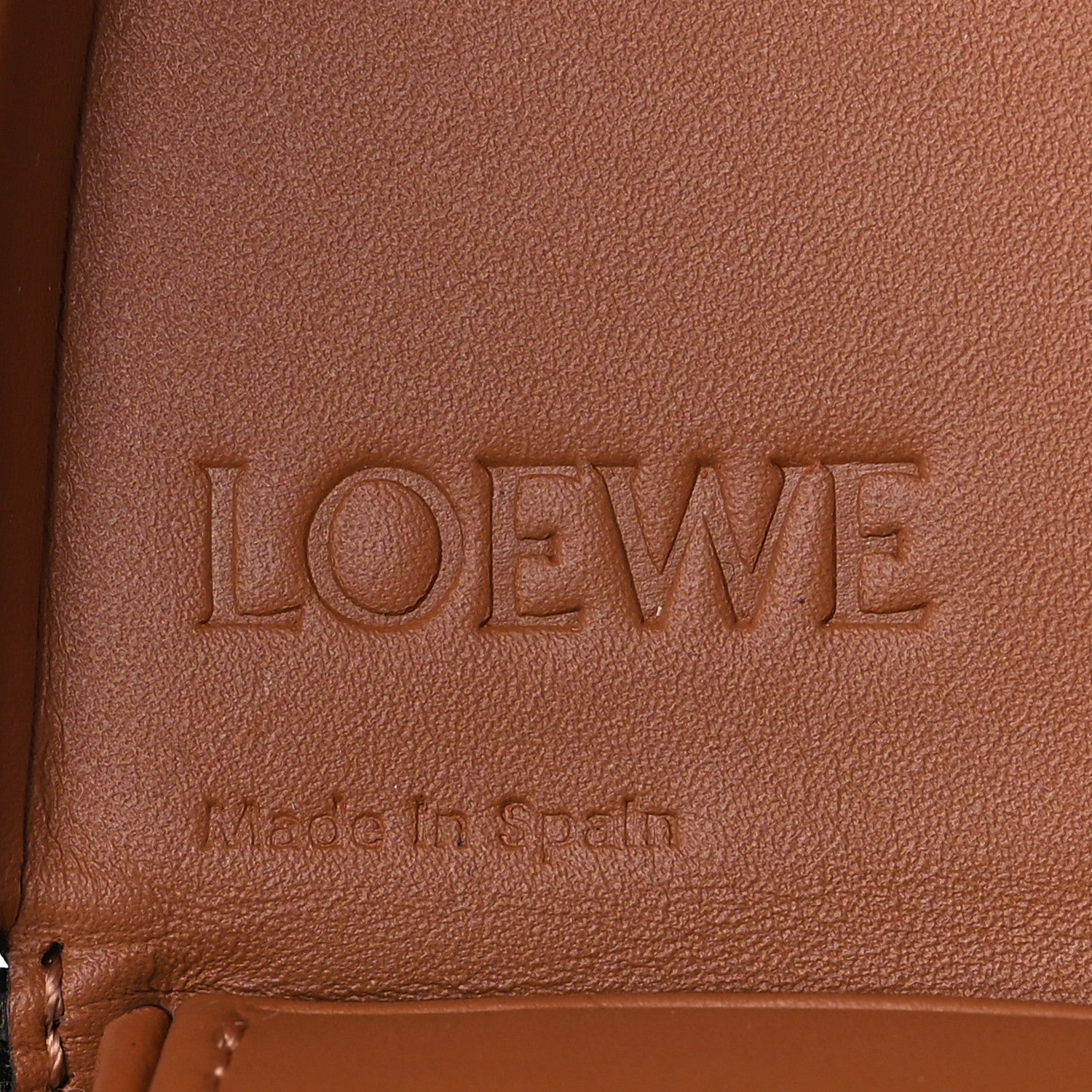 Loewe Soft Calfskin Mini Heel Pouch Tan 6 of 10
