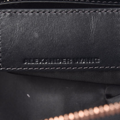 Alexander Wang Pebbled Calfskin Small Emile Soft Black Rose Gold Hardware 7 of 8