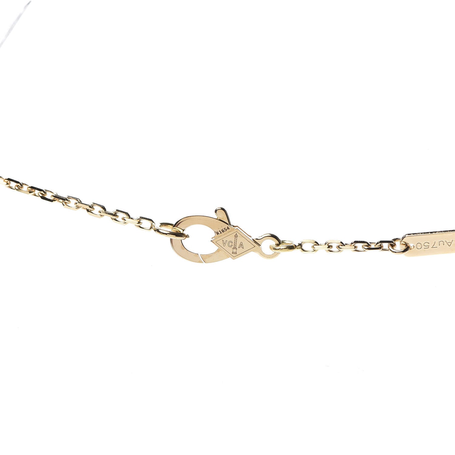 Van Cleef & Arpels 18K Yellow Gold Vintage Alhambra Pendant Necklace 5 of 7