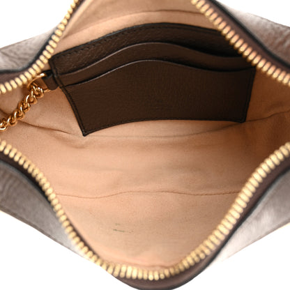 Gucci Monogram Jumbo GG Textured Dollar Calfskin Web Mini Ophidia Half Moon Hobo Camel Ebony New Acero 5 of 12