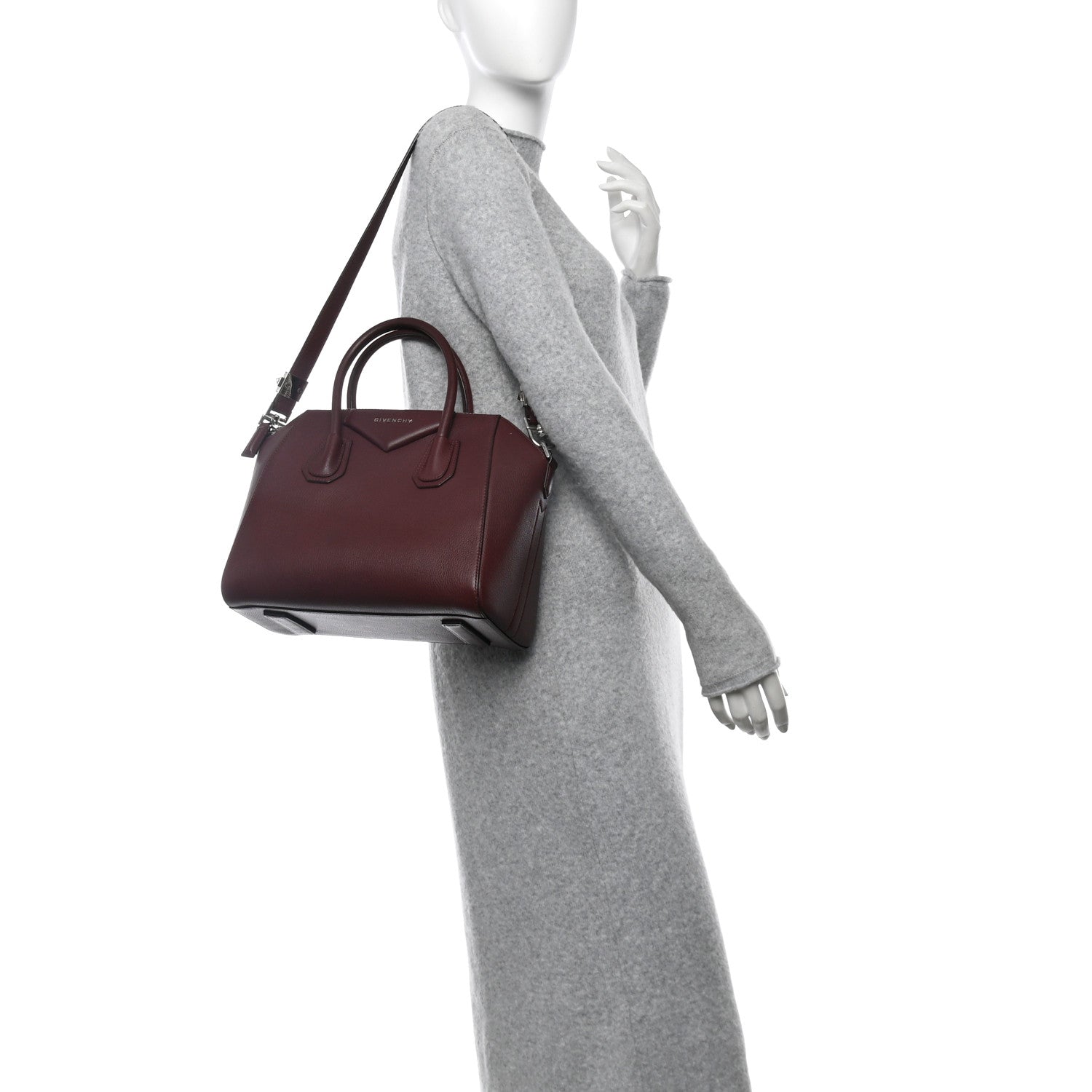 Givenchy Sugar Goatskin Small Antigona Oxblood 2 of 10