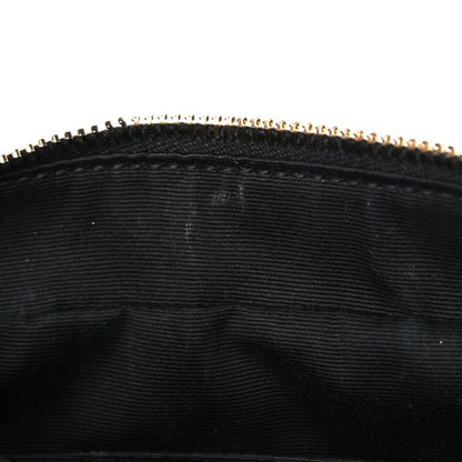 Saint Laurent Tweed Calfskin Monogram Lou Camera Bag Black 8 of 13