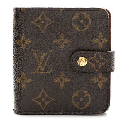 Louis Vuitton Monogram Compact Zippe Zipped Wallet 1 of 9
