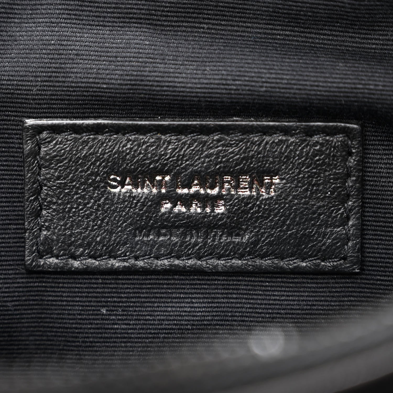 Saint Laurent Lambskin Diamond Quilted Monogram Angie Chain Bag Black 6 of 11