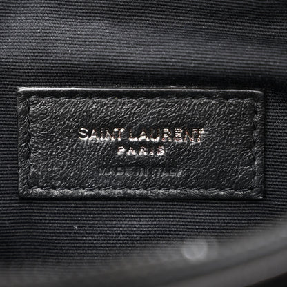 Saint Laurent Lambskin Diamond Quilted Monogram Angie Chain Bag Black 6 of 11
