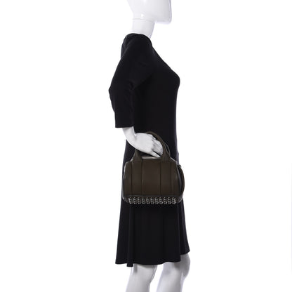 Alexander Wang Pebbled Calfskin Mini Rockie Matte Khaki Green Rhodium Hardware 3 of 10
