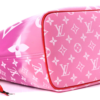 Louis Vuitton Monogram Escale Neverfull MM Rouge 8 of 10