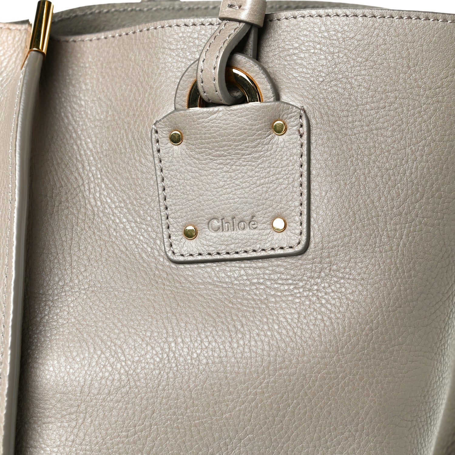 Chloe Smooth Calfskin Medium Vick Tote Motty Grey 11 of 18
