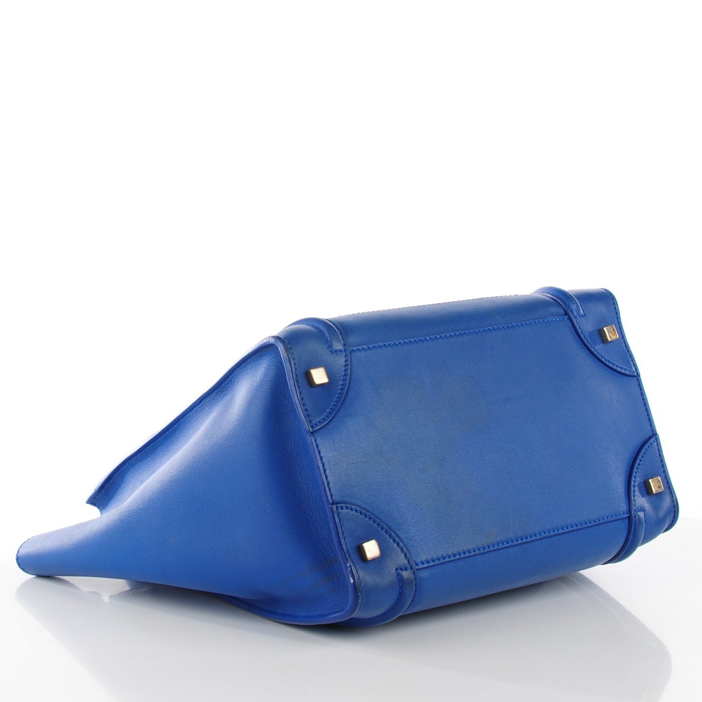 Smooth Calfskin Mini Luggage Electric Blue