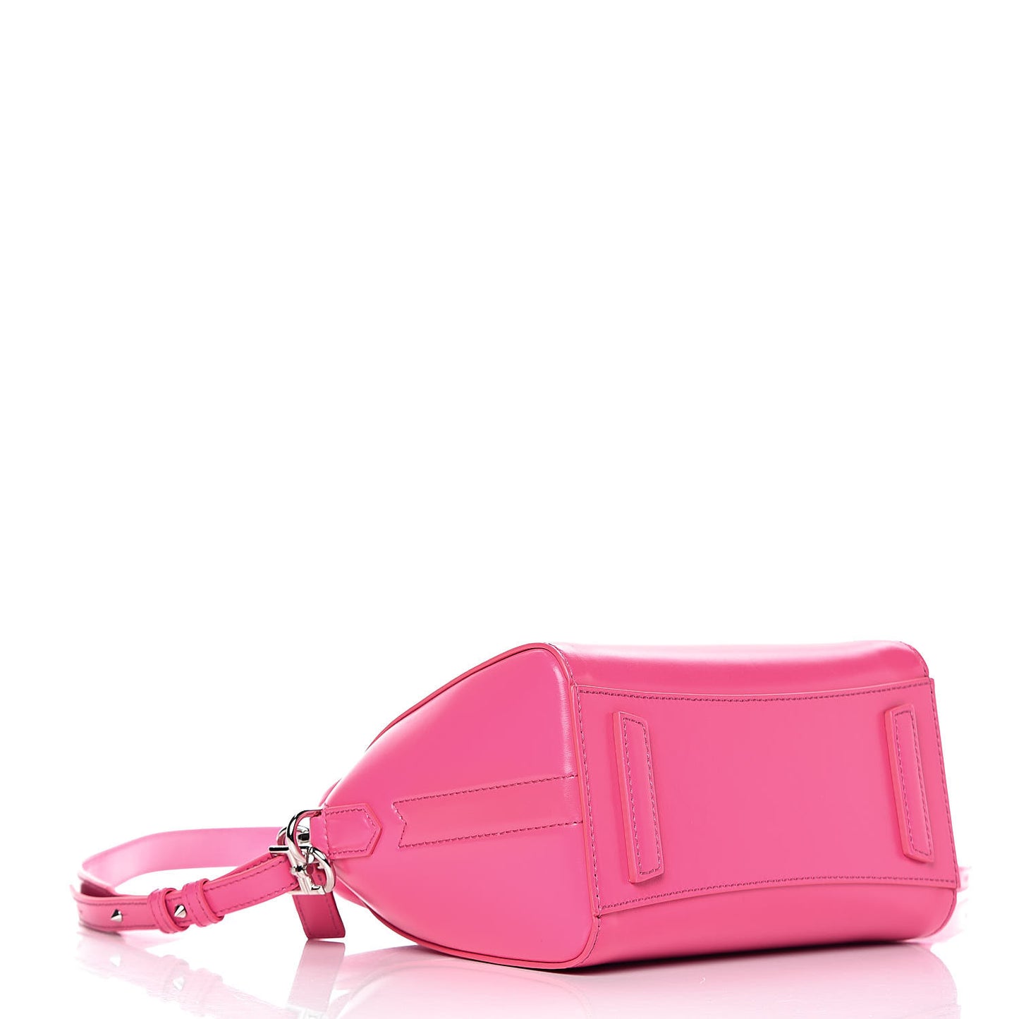 Shiny Lord Calfskin Mini Antigona Shocking Pink