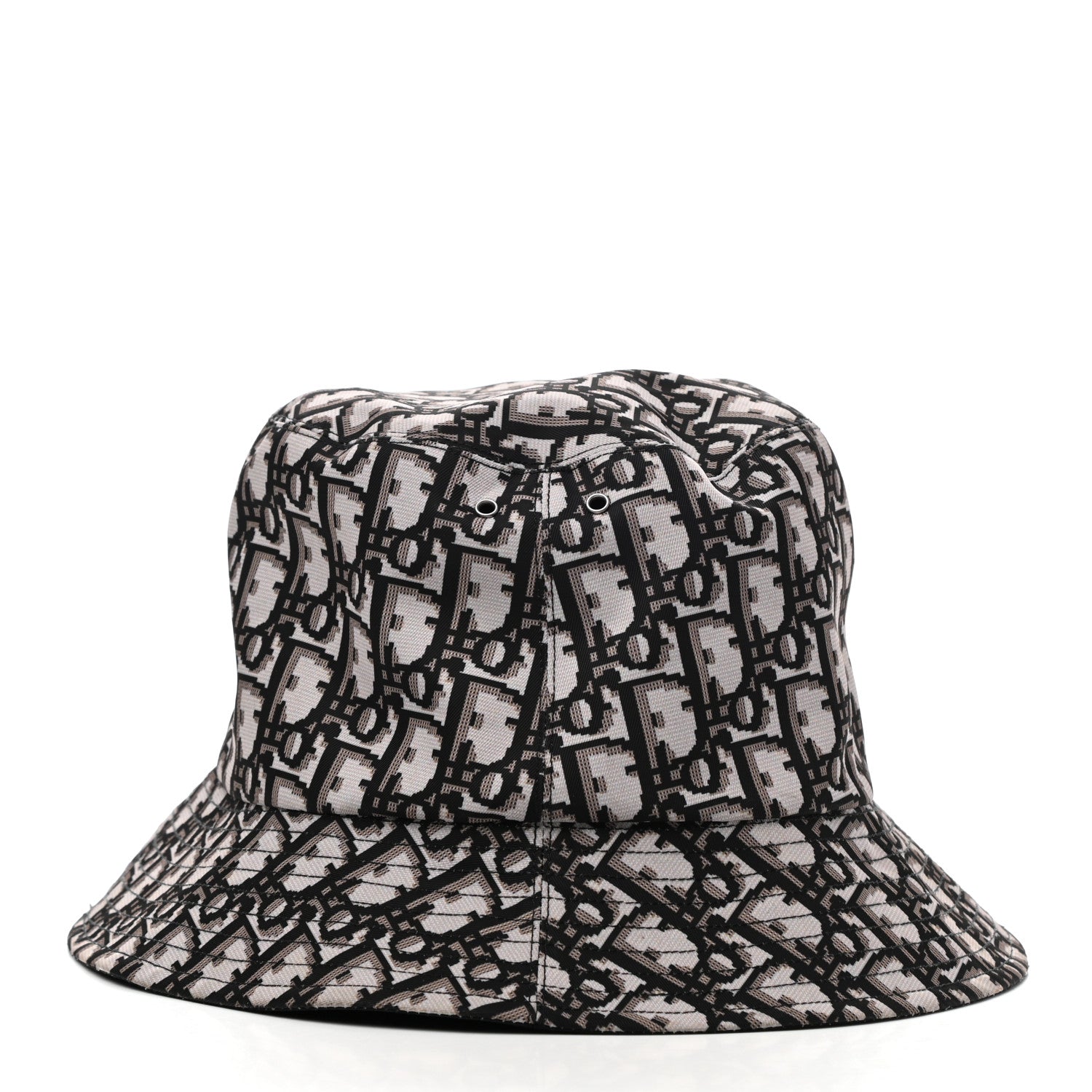 Christian Dior Oblique Reversible Teddy-D Brim Bucket Hat 58 Black 11 of 15